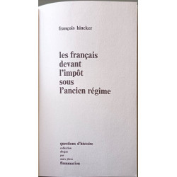 Les Français devant l'impôt sous l'Ancien Régime