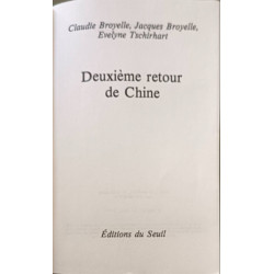 Deuxième retour de Chine