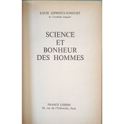 Science et bonheur des hommes