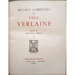 Œuvres complètes de Paul Verlaine ( 8 tomes - complet)...