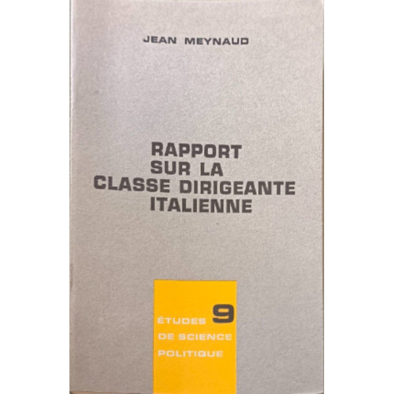 Rapport sur la classe dirigeante italienne