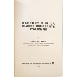 Rapport sur la classe dirigeante italienne
