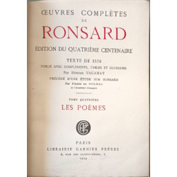 Oeuvres complètes de Ronsard : Les Poèmes T4 numéroté 250
