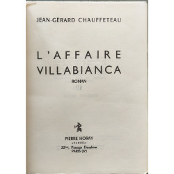 L'Affaire Villabianca EO Numérotée