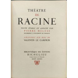 Racine théâtre complet ( 5 tomes - complet) numéroté/ gravures sur...