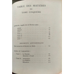 Racine théâtre complet ( 5 tomes - complet) numéroté/ gravures sur...