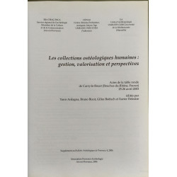 Les collections ostéologiques humaines : gestion valorisation et...