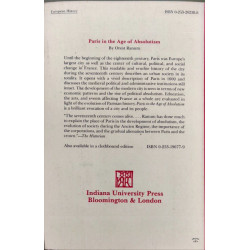Paris in the Age of Absolutism