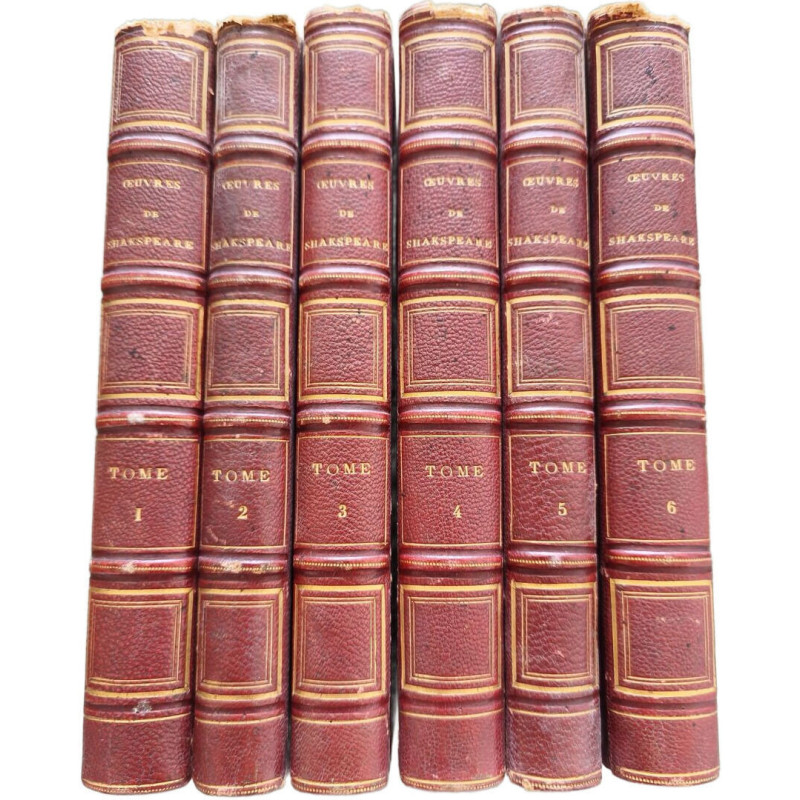 Oeuvres complètes de shakespeare 4eme édition ( 6 tomes - complet)