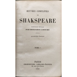 Oeuvres complètes de shakespeare 4eme édition ( 6 tomes - complet)