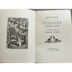 Poésies - élégies- odes - Numéroté (illustrations de gérard cochet) 