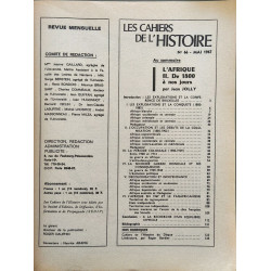 Les Cahiers de l'Histoire N°66 - l'afrique de 1800 à nos jours