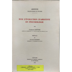 Sur l'évolution d'Aristote en psychologie