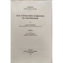 Sur l'évolution d'Aristote en psychologie
