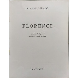 Florence - couverture d'Yves Brayer - ouvrage orné de 166...