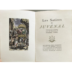 Les Satires de Juvénal - numéroté - illustrations de pierre noël