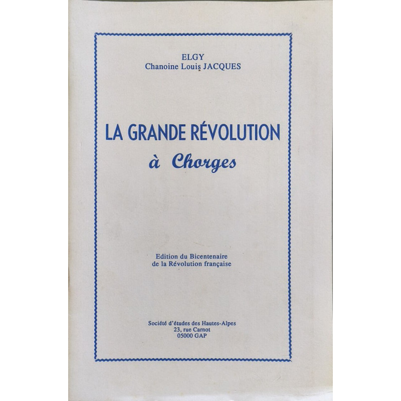 La Grande Révolution à Chargès