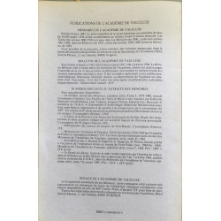 Mémoires de l'Académie de Vaucluse tome VIII