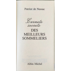 Carnets secrets des meilleurs sommeliers