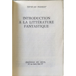 Introduction à la littérature fantastique