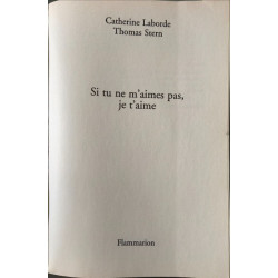 Si tu ne m'aimes pas je t'aime