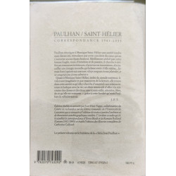 Correspondance : Paulhan Saint-Hélier 1941-1955
