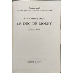 Connaissez-vous le duc de Morny