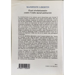 Manifeste Libertin Essai révolutionnaire contre l'ordre moral...