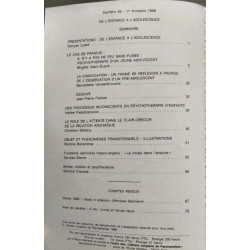 Cahiers Jungiens de Psychanalyse N°56 - de l'enfance a l'adolescence