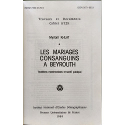 Les mariages consanguins à Beyrouth