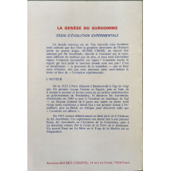 La genèse du surhomme - essai d'évolution expérimentale