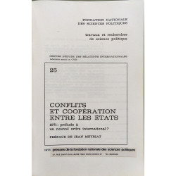 Conflits et coopération entre les États