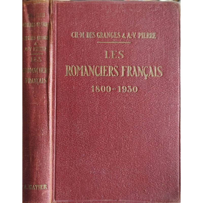 Les Romanciers Français 1800-1930
