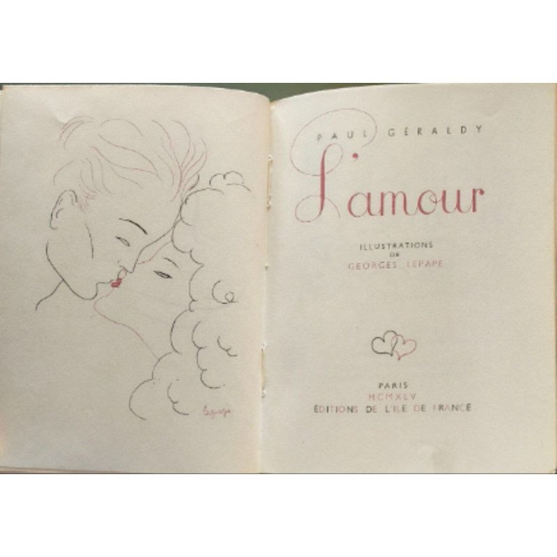 L'amour - Numéroté - illustrations de georges lepape