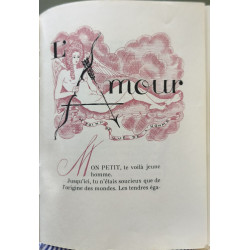 L'amour - Numéroté - illustrations de georges lepape