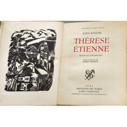 Thérèse Étienne- numéroté sur vélin - bois gravés de joris minne