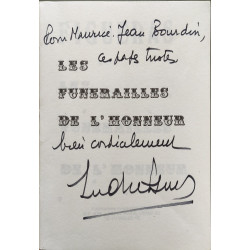 Les funérailles de l'honneur - dédicacé par l'auteur