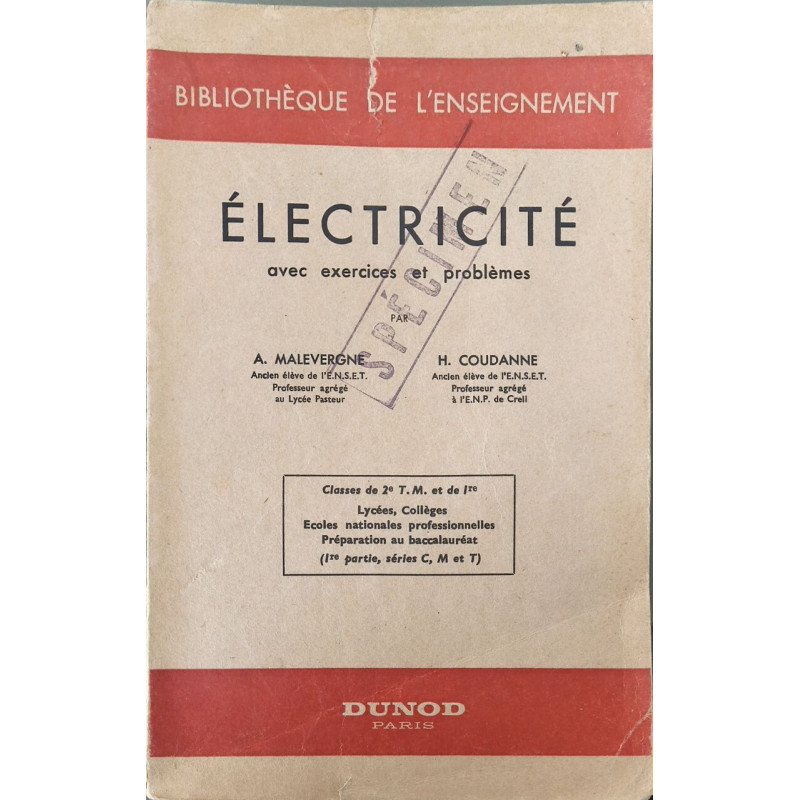 Électricité avec exercices et problèmes