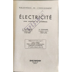 Électricité avec exercices et problèmes