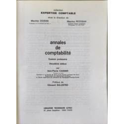 Annales de comptabilité : Examen probatoire (Expertise comptable)
