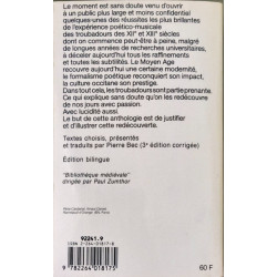 Anthologie DES Troubadours: 10/18 Édition bilingue