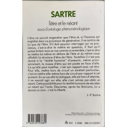 L'Etre et le néant : essai d'ontologie phénoménologique