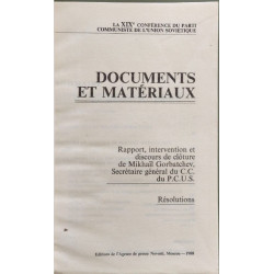 Documents et matériaux