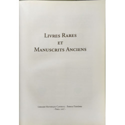 Livres Rares et Manuscrits Anciens