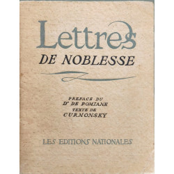 Lettres de Noblesse - croquis et litographies d'edy legrand