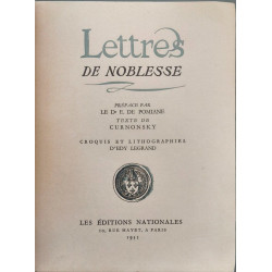 Lettres de Noblesse - croquis et litographies d'edy legrand