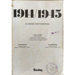 1914-1945 +Mille neuf cent quatorze-mille neuf cent quarante-cinq...