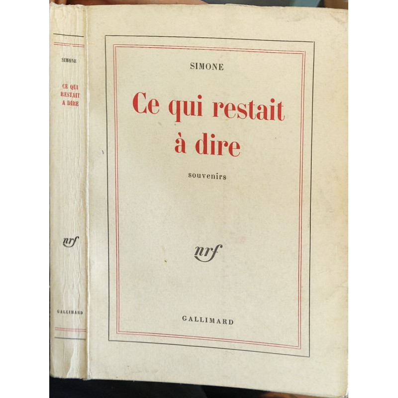Ce qui restait à dire