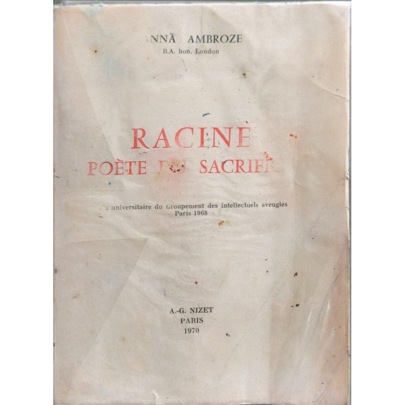 Racine poète du sacrifice