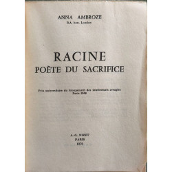 Racine poète du sacrifice